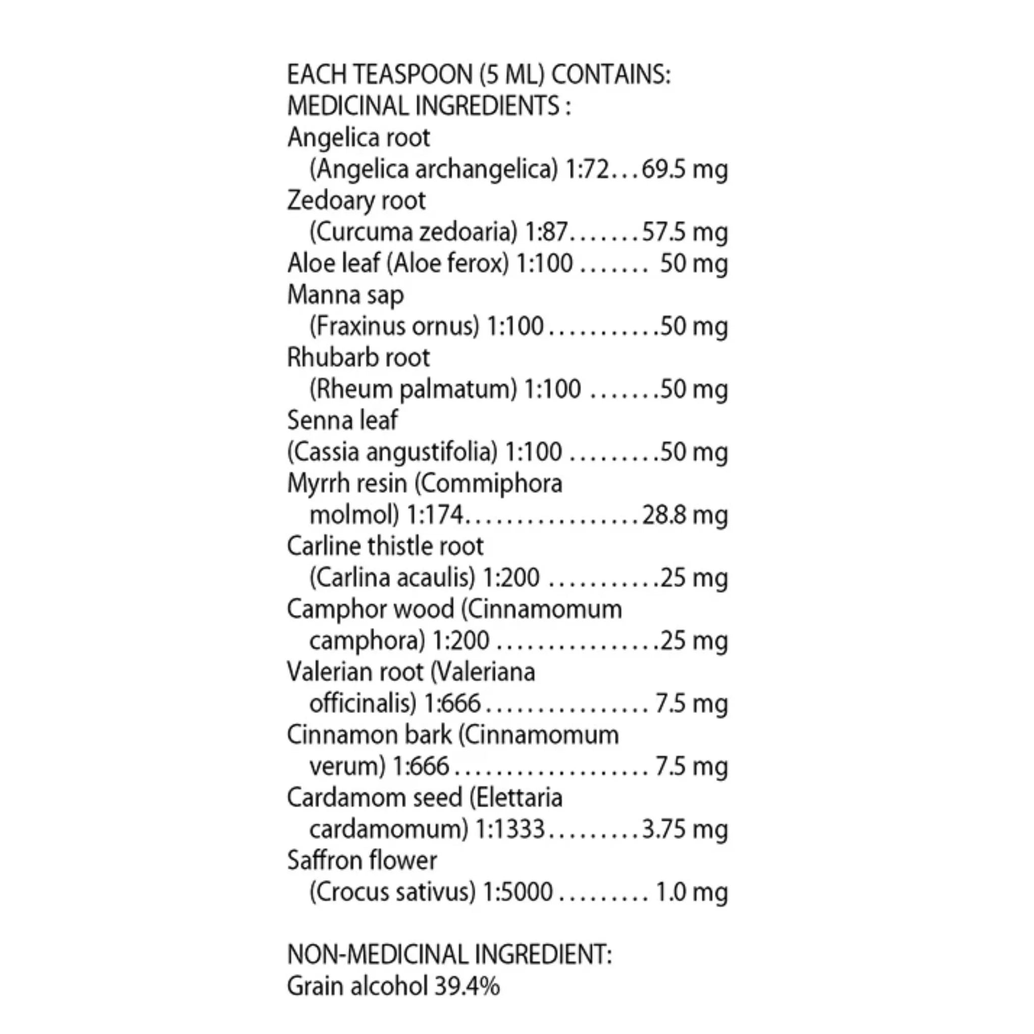 Flora Maria's Swedish Bitters (Alcohol) 250ml