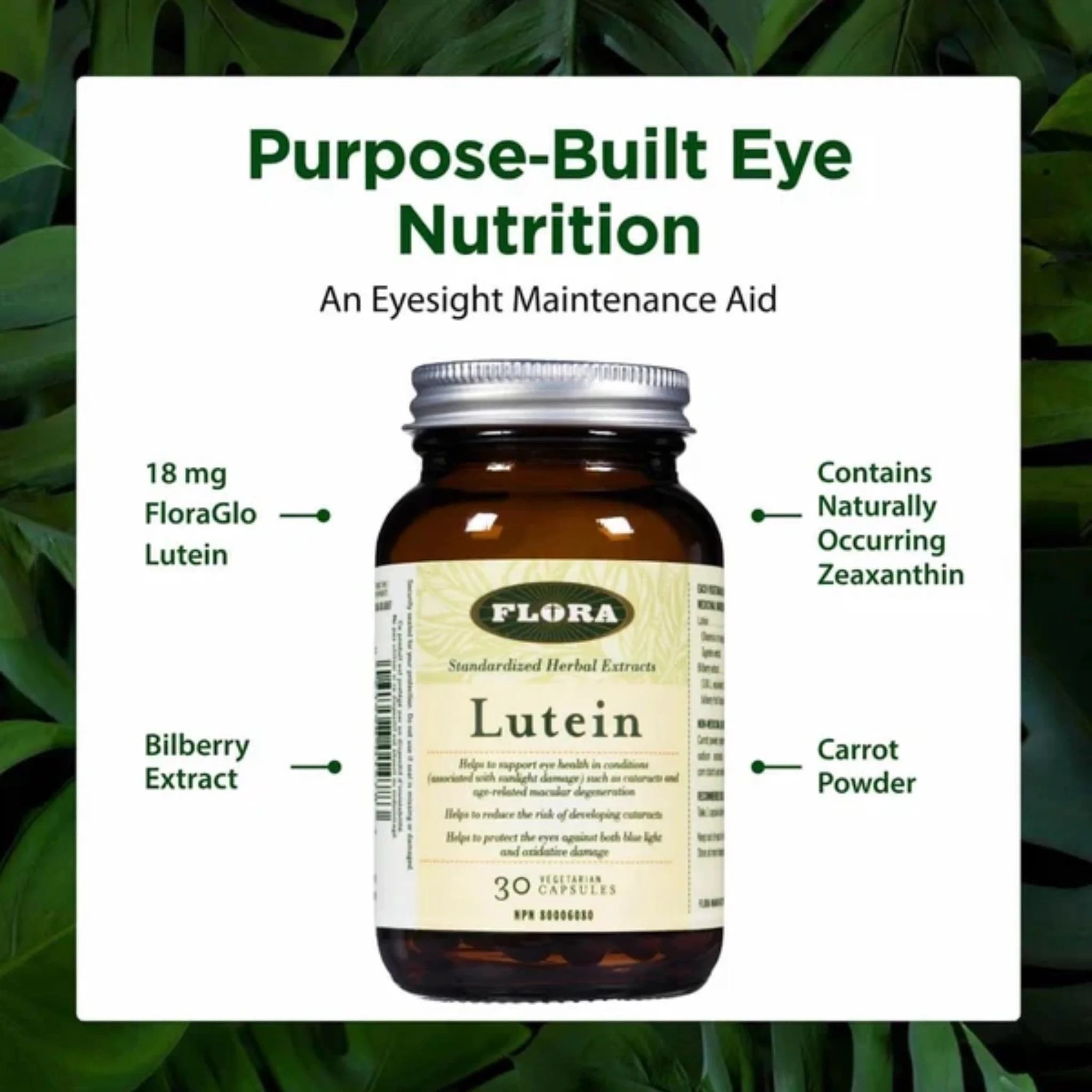 Flora Lutein (Eye-Health) - 30 Veg Capsules