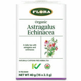 Flora Astragalus Echinacea Tea 16 Bags - Naturally Caffeine-Free, Creates Daily Cup of Tea With Smooth, Complex Flavour