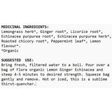 Flora Lemon Ginger Echinacea Tea 16 Bags
