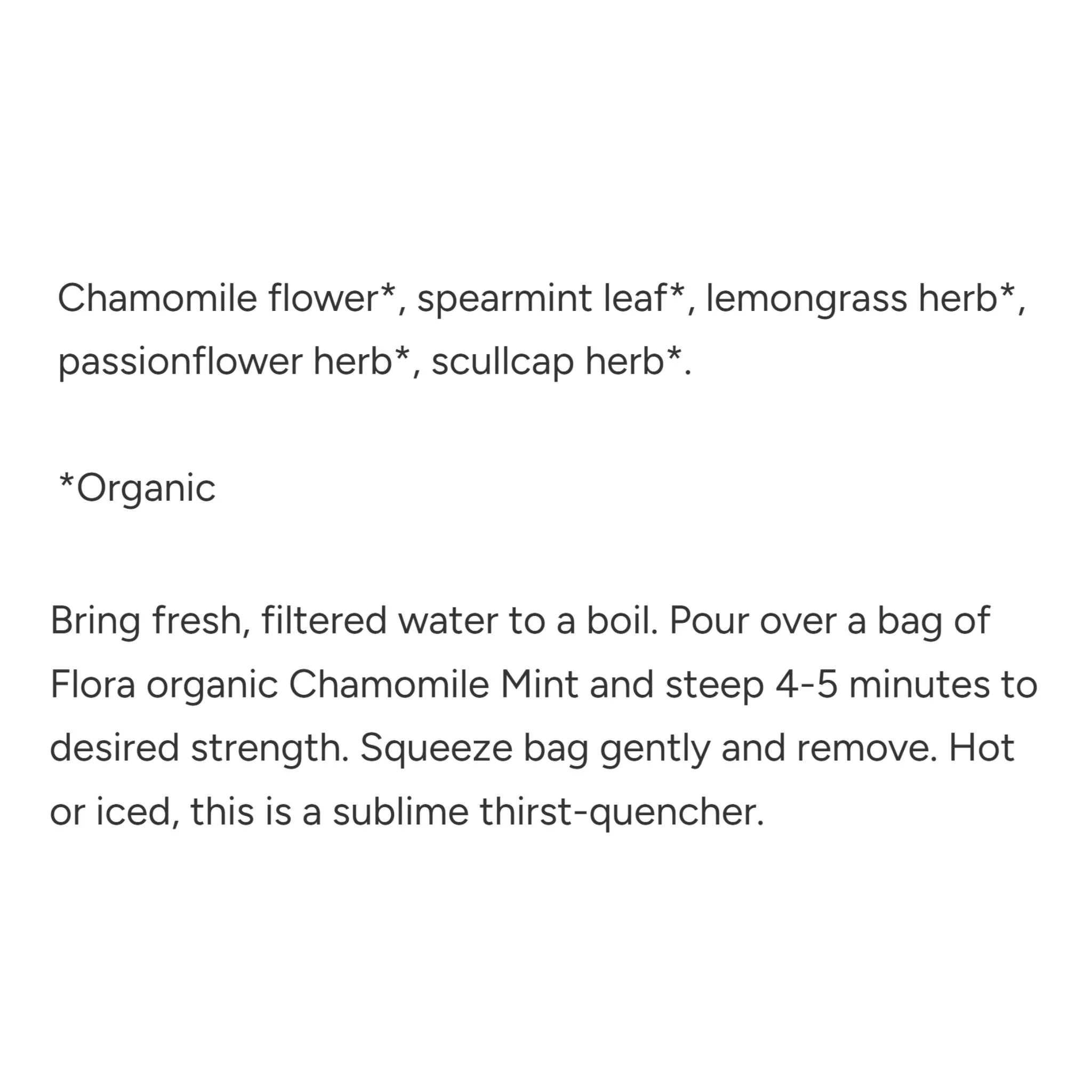 Flora Chamomile Mint Tea 16 Bags