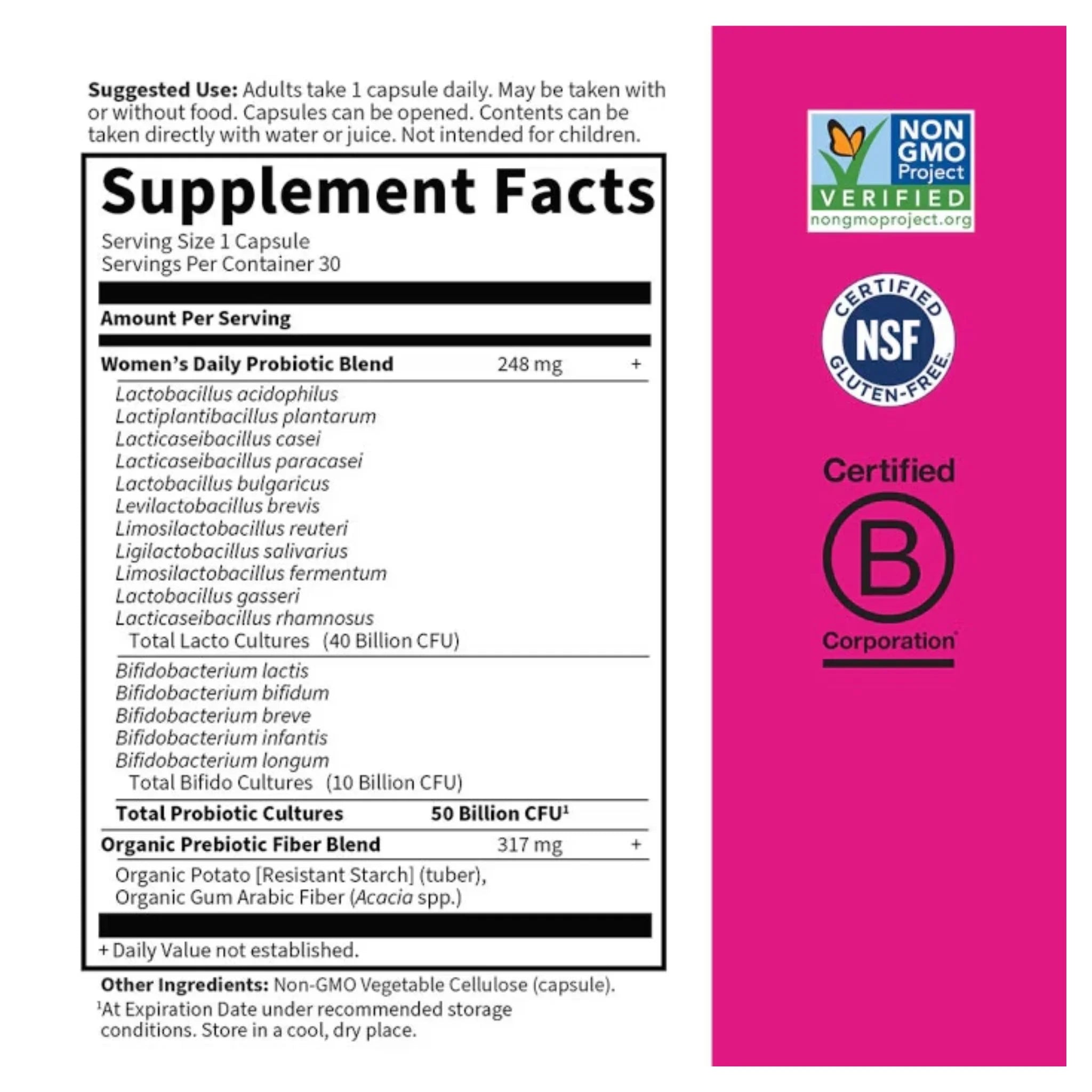 Garden of Life Dr. Formulated Probiotics for Women 30 Vegan Capsules - Nature's Source Inc