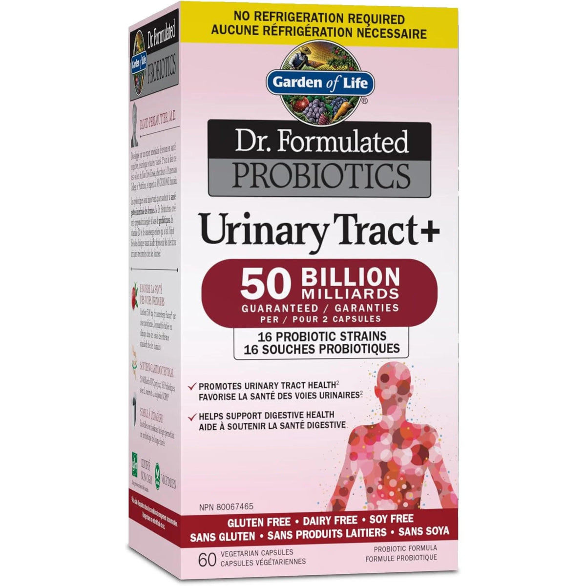Garden of Life Urinary Tract+ 50 Billion Shelf Stable 60 Veg-Caps