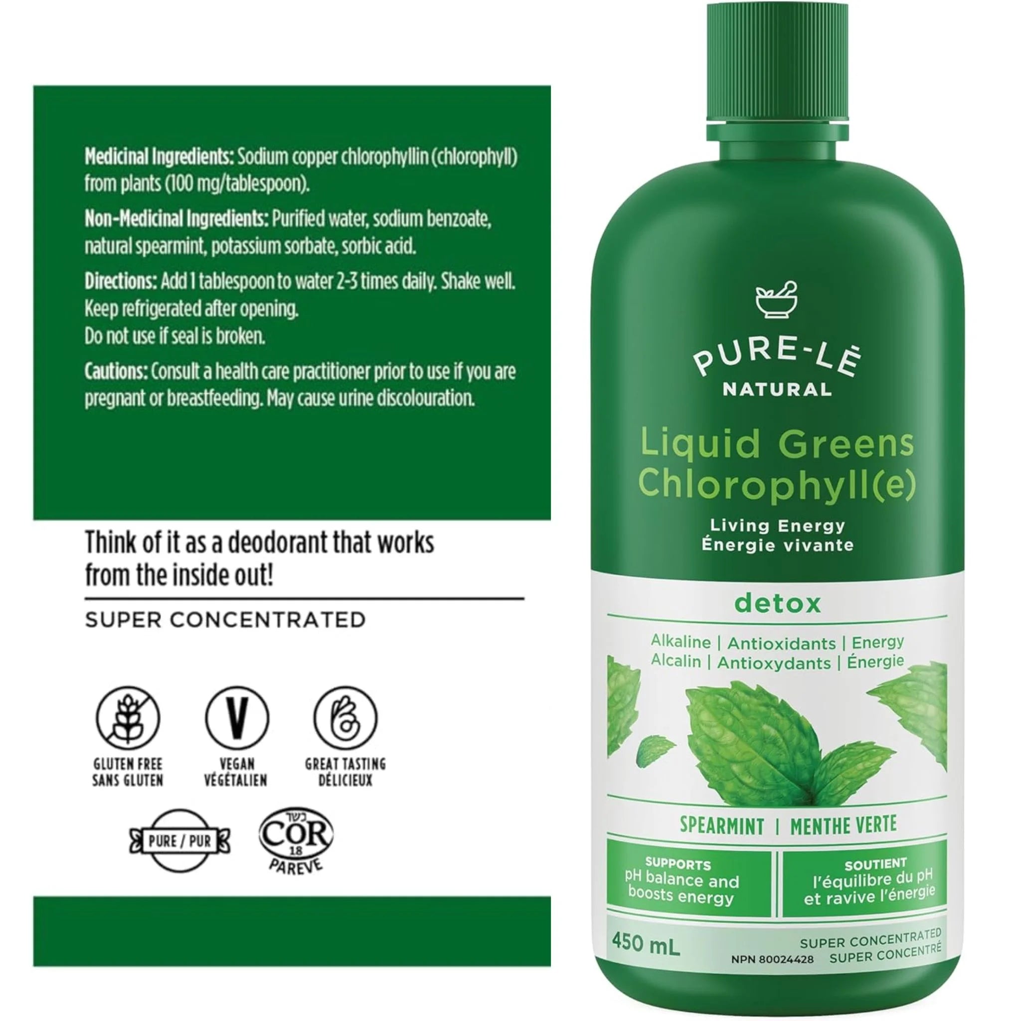 Pure-Le Chlorophyll Mint 450ml