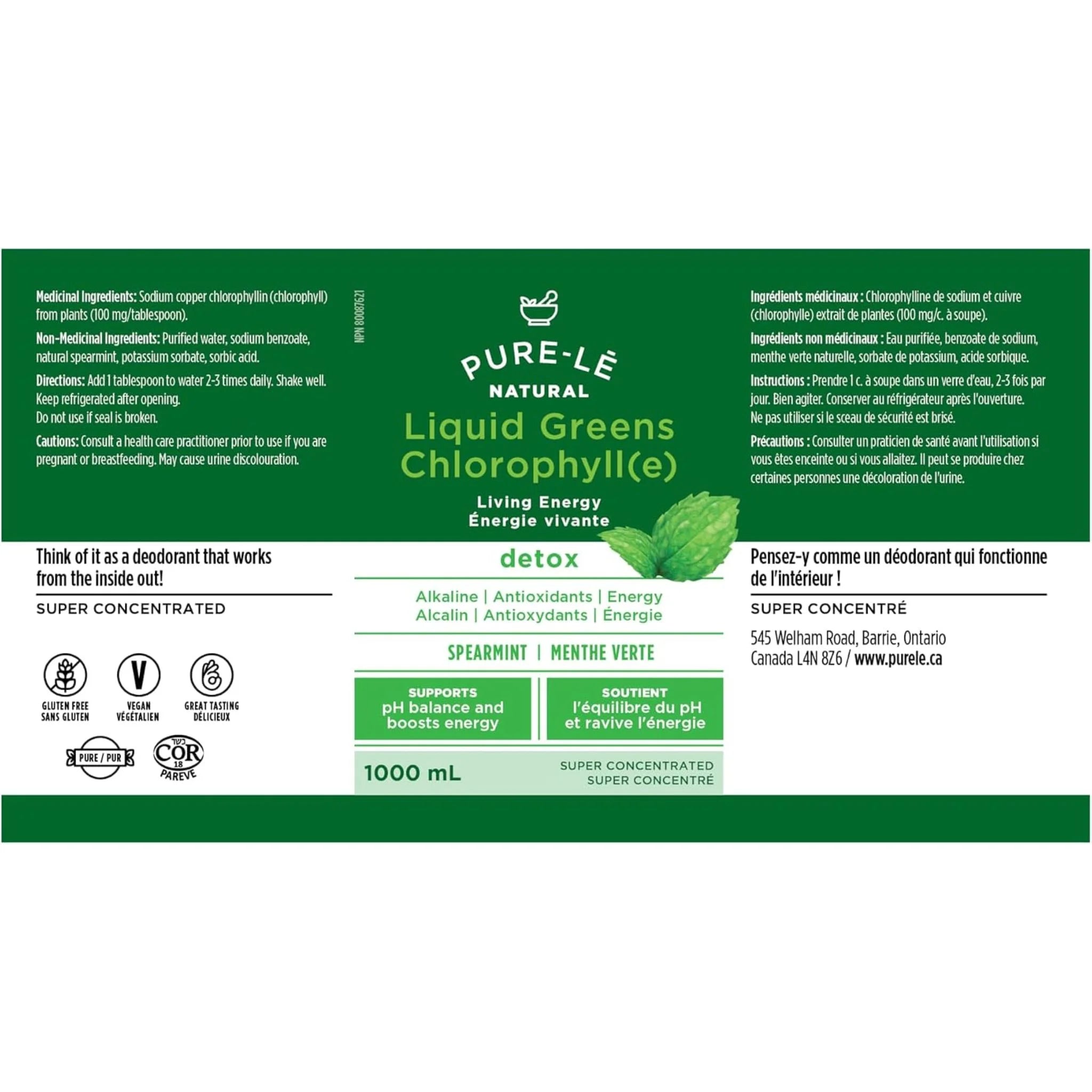 Pure-Le Chlorophyll Mint 1L