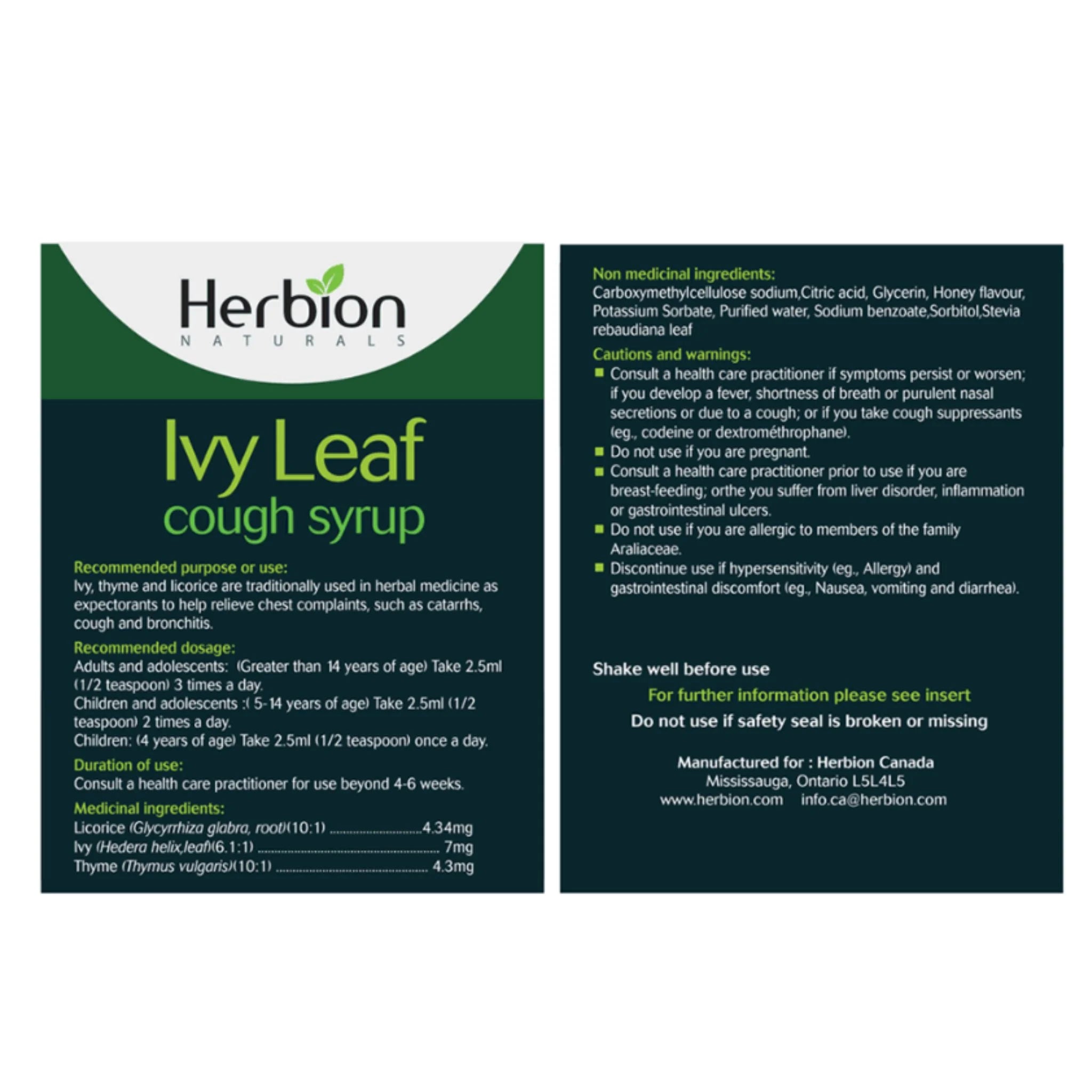 Herbion Herbion Ivy Leaf Cough Syrup 150ml