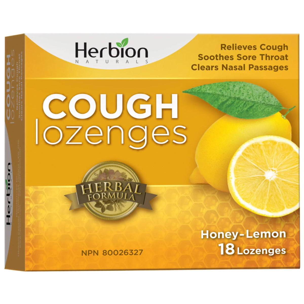 Herbion Honey Lemon Cough Lozenges 18 loz