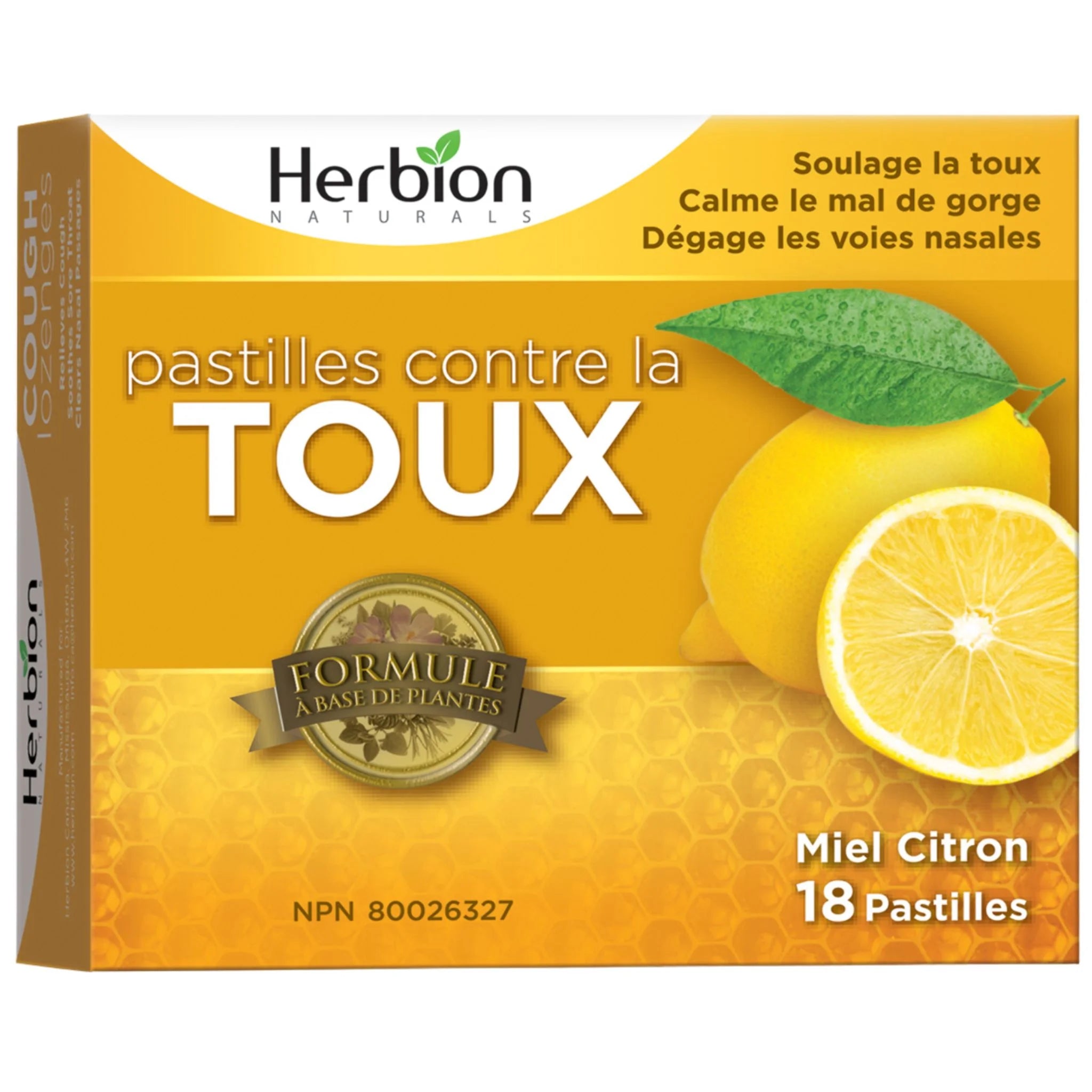 Herbion Honey Lemon Cough Lozenges 18 loz