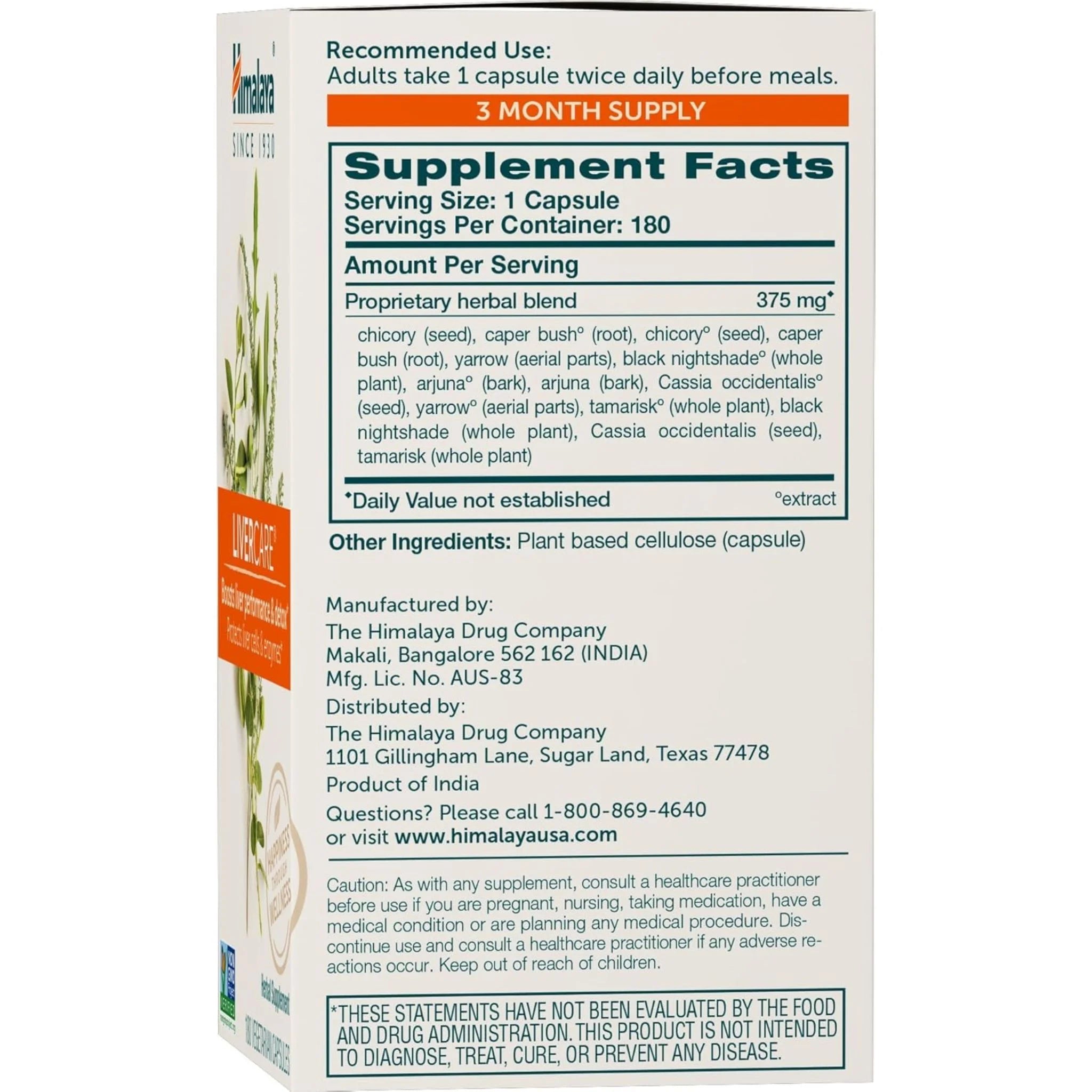Himalaya LiverCare 180 ct
