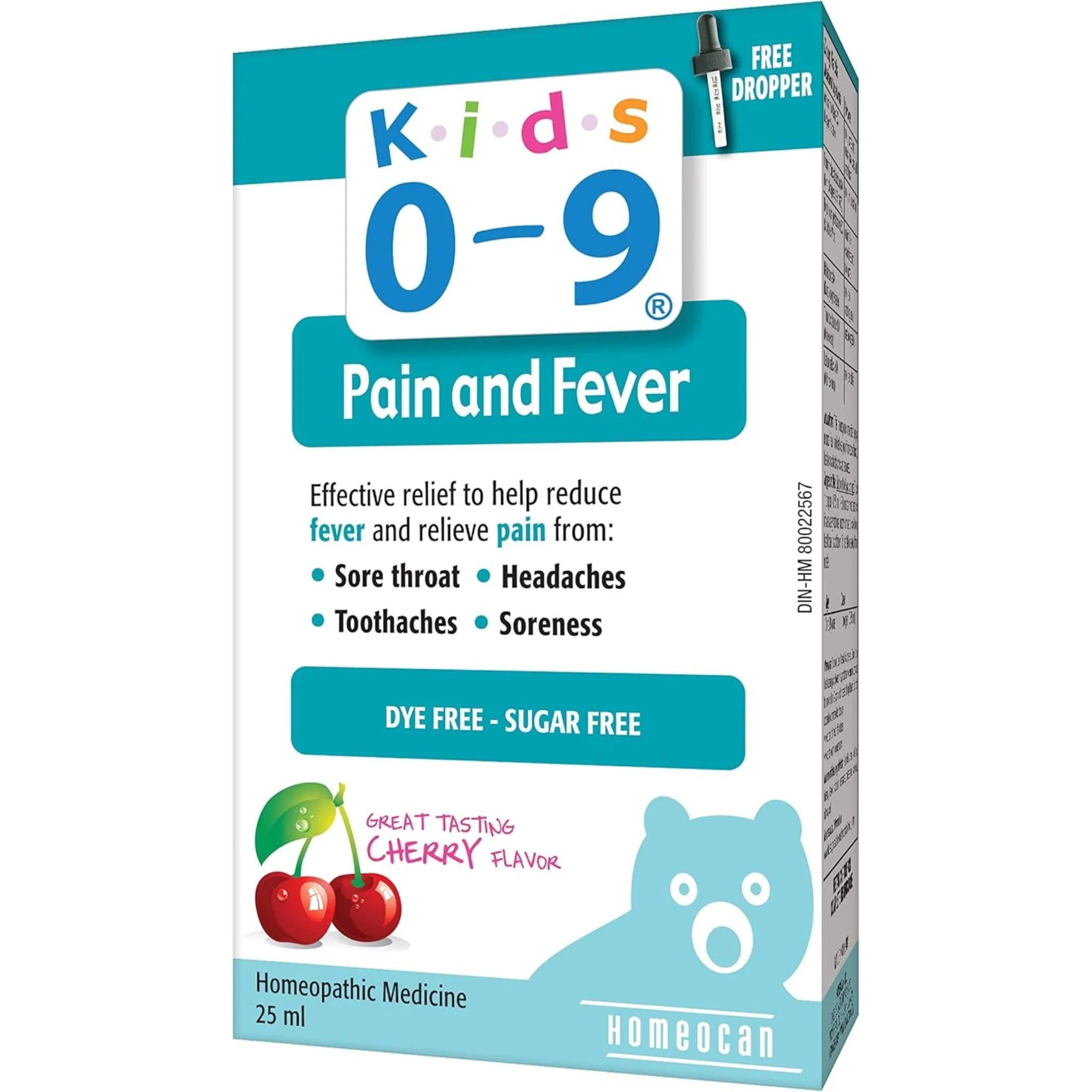 Homeocan Kids 0-9 Pain and Fever 25ml