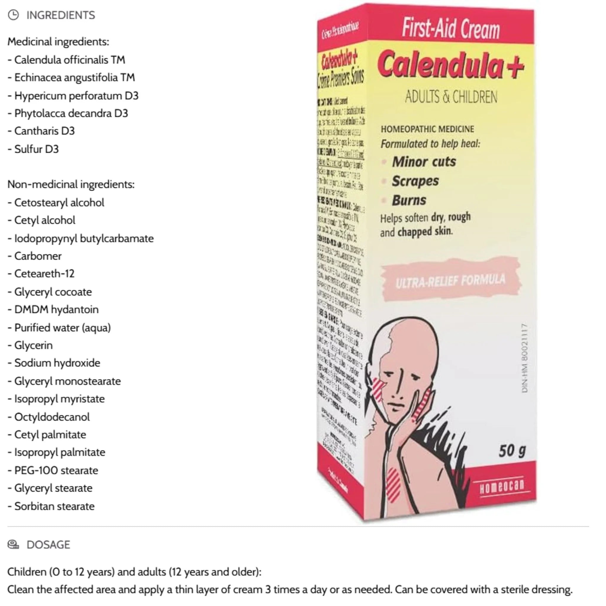 Homeocan Calendula + Cream 50g