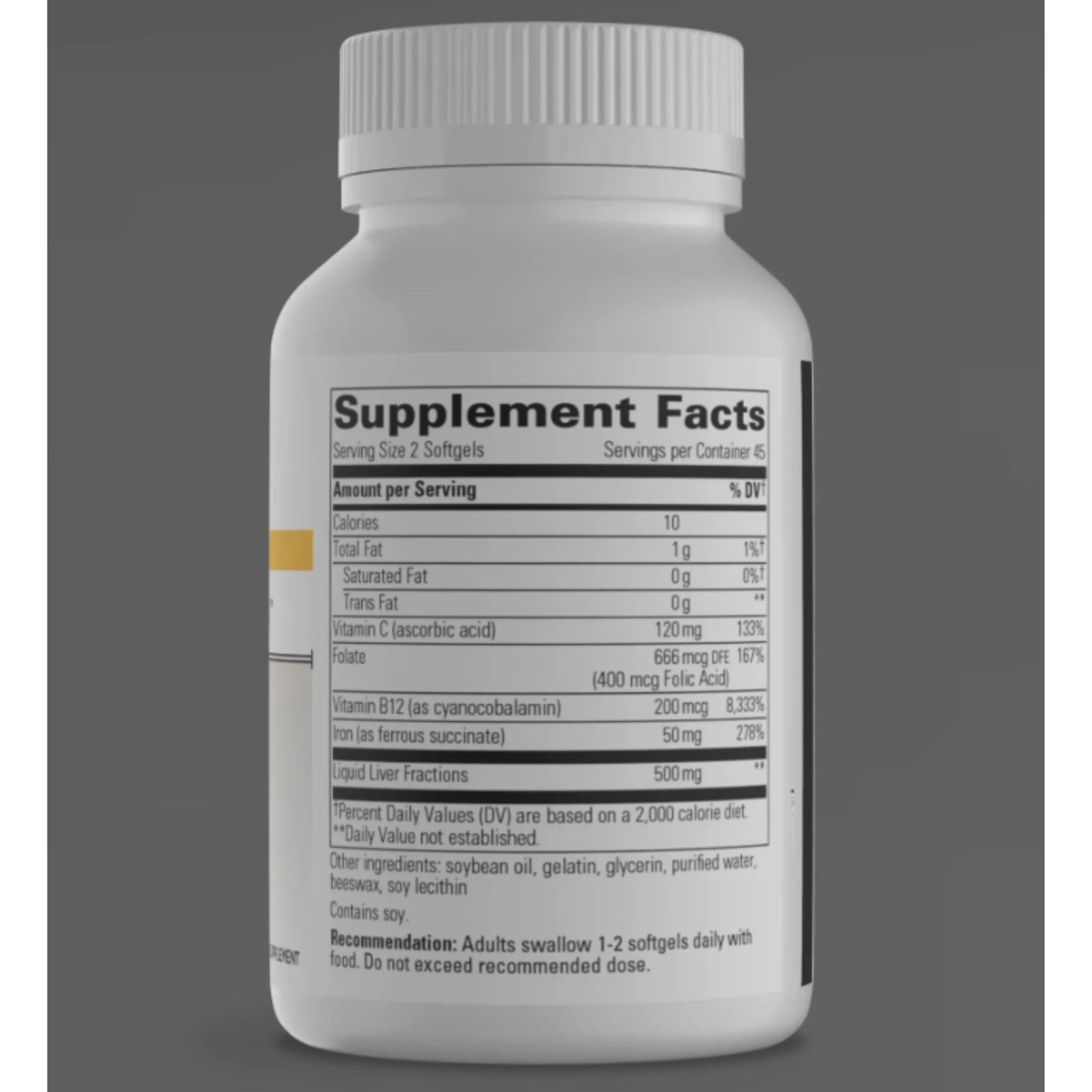 Integrative Therapeutics Iron Complex 90 Softgels - Nature's Source Inc