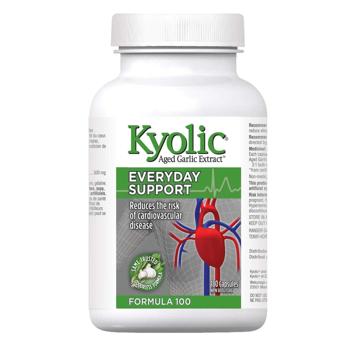 Kyolic Formula 100 Everyday Support 180 Veg Capsules