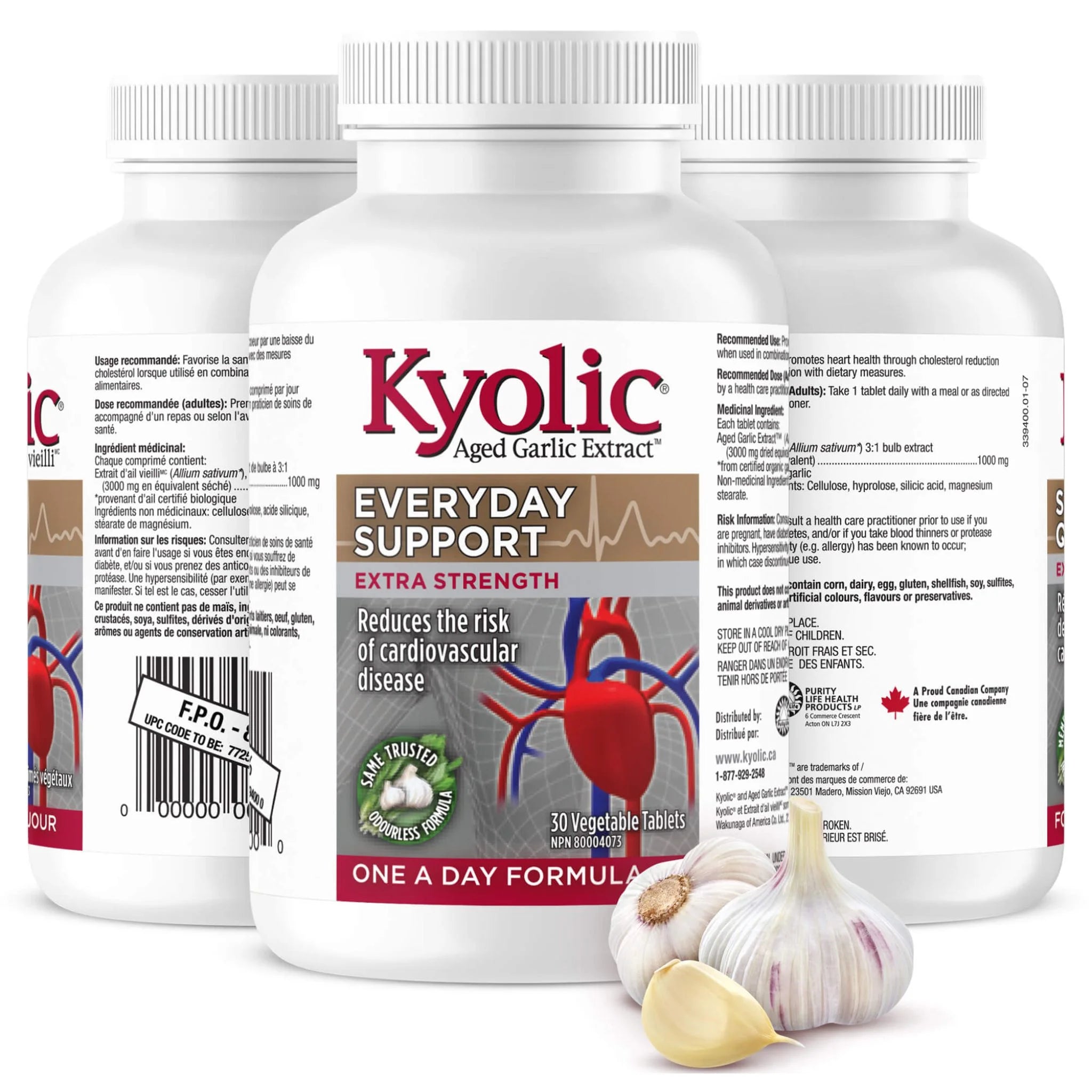 Kyolic Extra Strength 1000mg One A Day 30 veg tabs