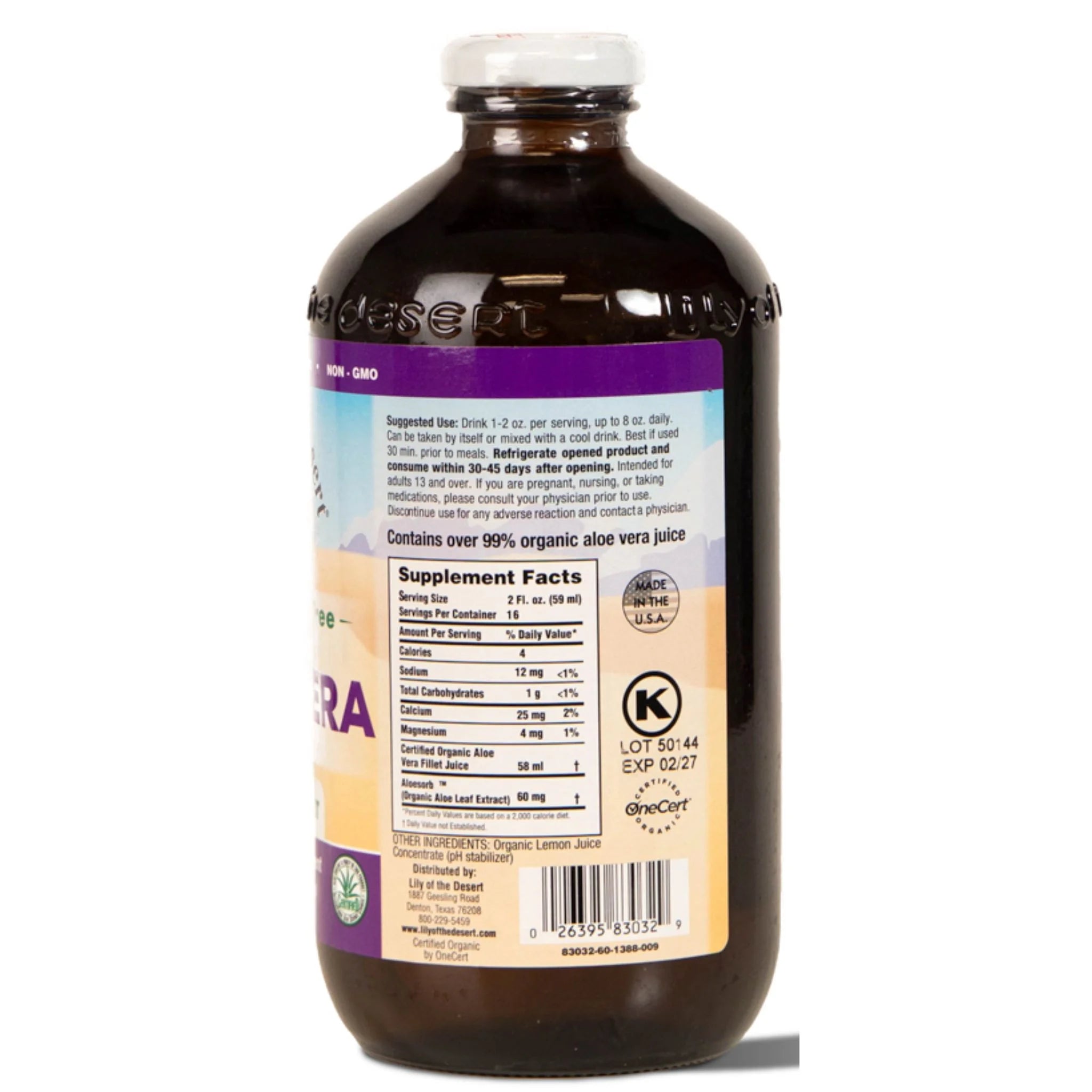 Lily of the Desert Aloe Vera Juice Inner Fillet Preservative Free 946ml