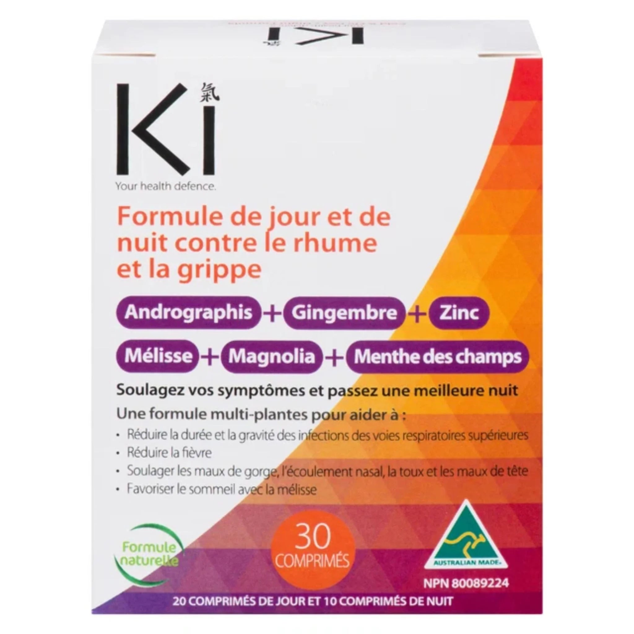 Ki Cold & Flu Day/Night Formula 30 Tablets