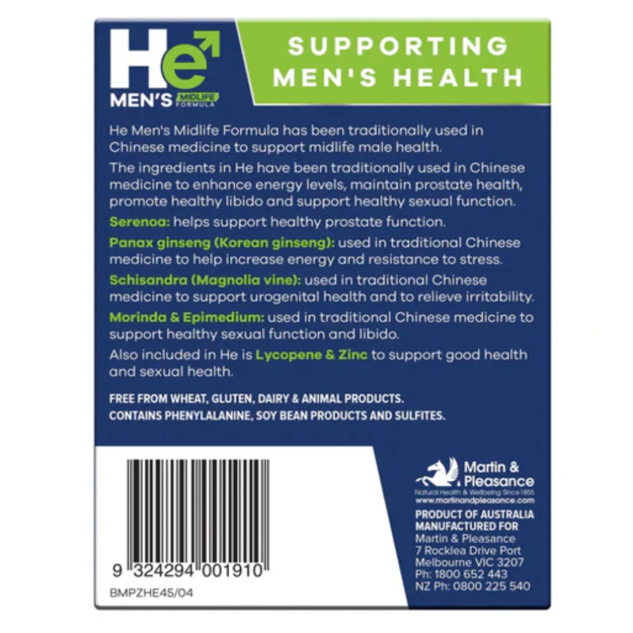 Martin & Pleasance He Men's Formula 45 Tablets