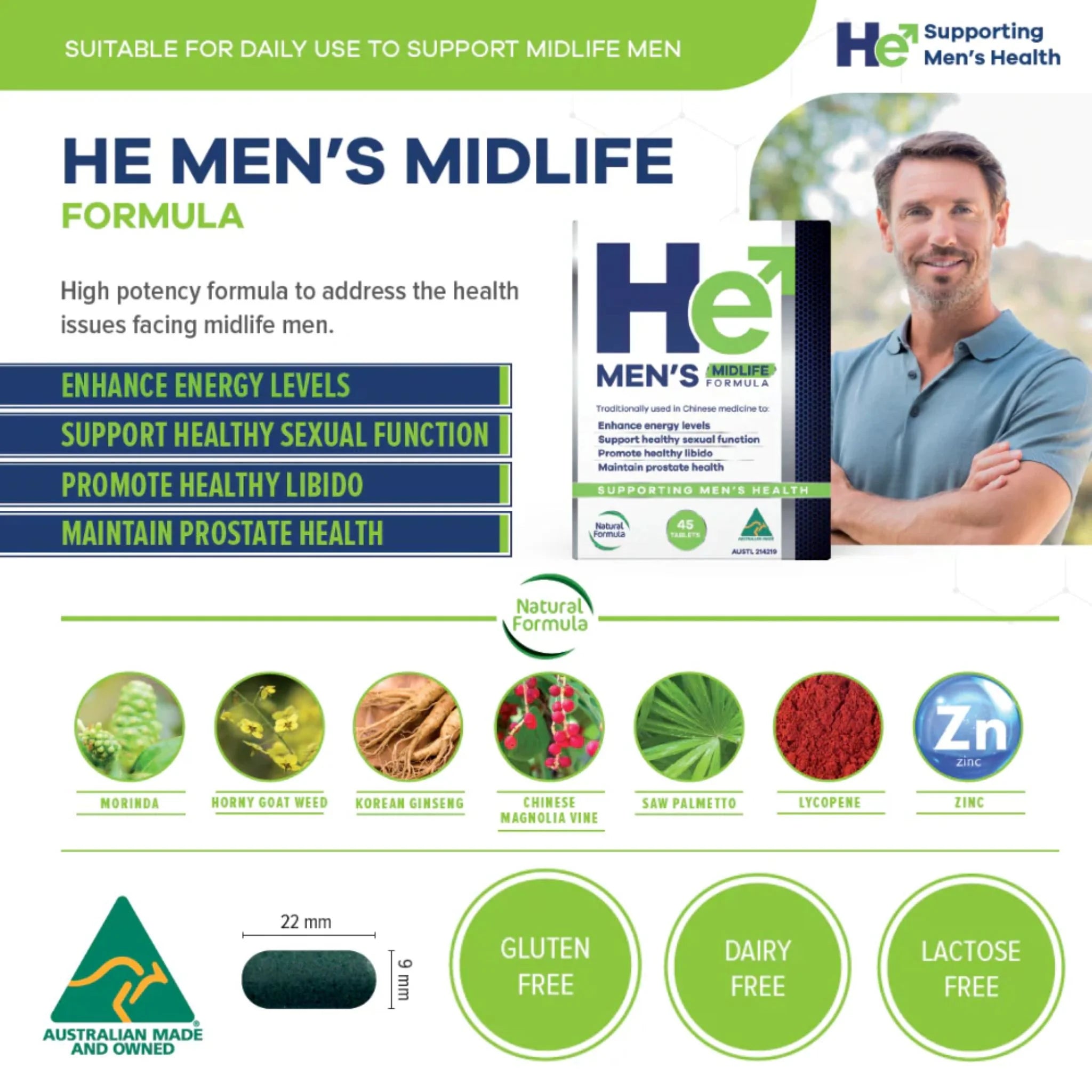 Martin & Pleasance He Men's Formula 45 Tablets