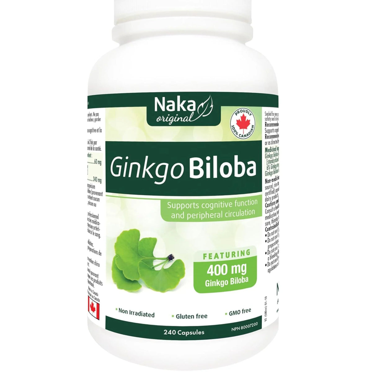 Naka Ginkgo Biloba 240 Capsules