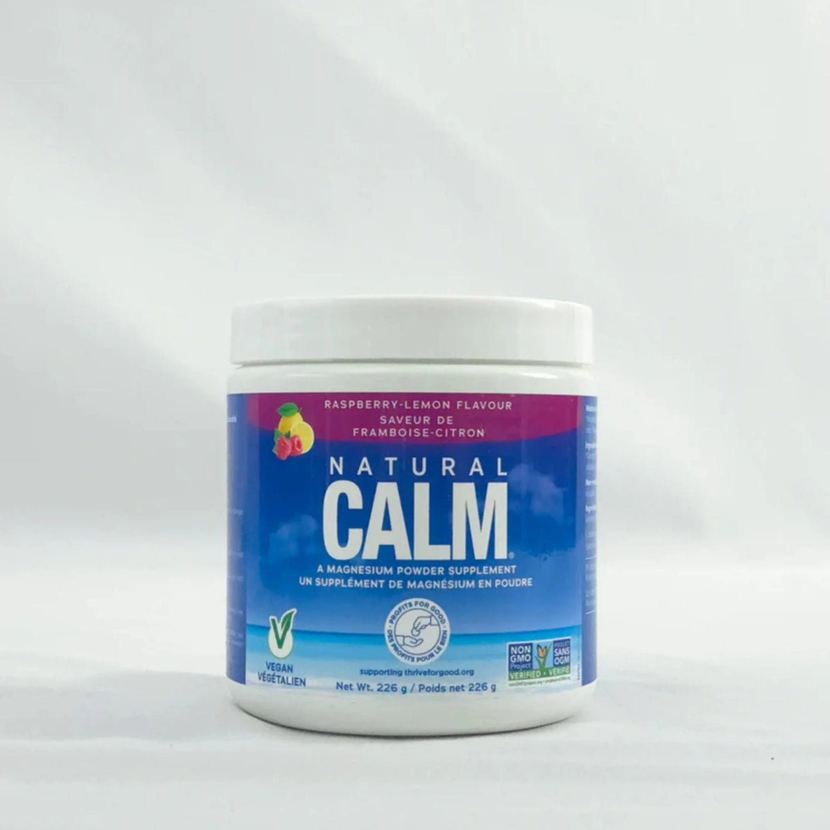 Natural Calm Magnesium Raspberry Lemon 226g