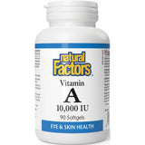 Natural Factors Vitamin A 10,000 IU, 90 Softgels