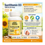 Natural Factors SunVitamin D3 1000 IU 180 Tablets