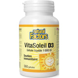 Natural Factors SunVitamin D3 1000 IU 360 Softgels