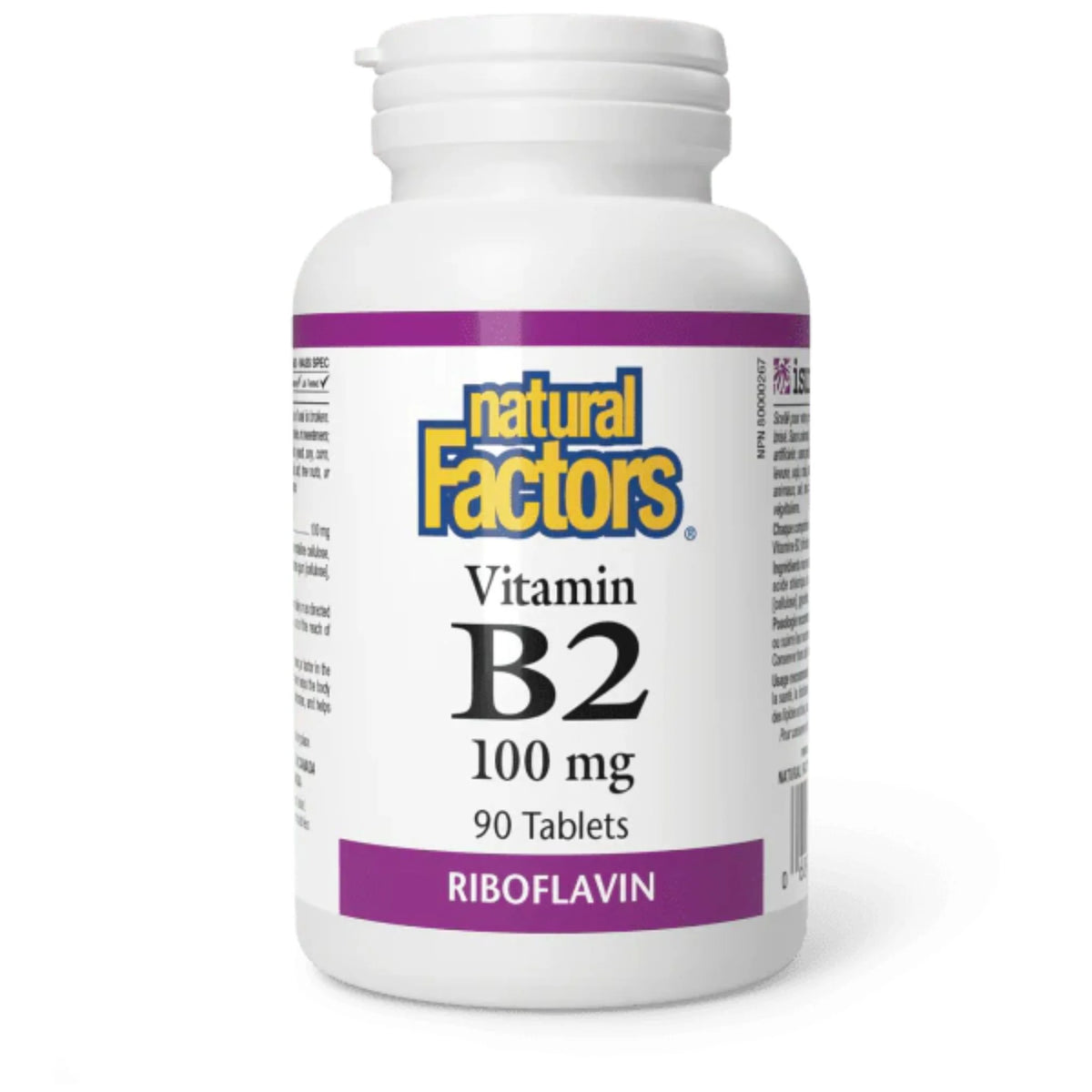 Natural Factors Vitamin B2 100 mg 90t