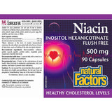 Natural Factors Niacin 500 mg 90 Capsules
