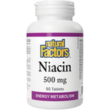 Natural Factors Niacin Vitamin B3 500mg 90 Tablets