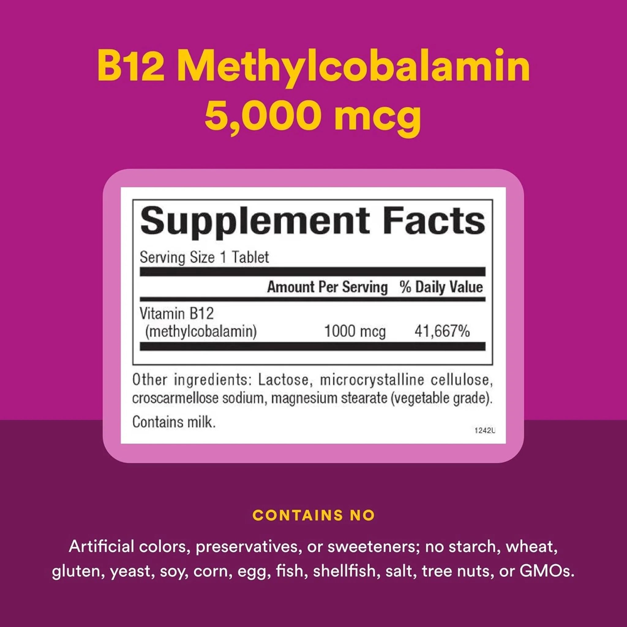 Natural Factors B12 Methylcobalamin 1000 mcg 90ct