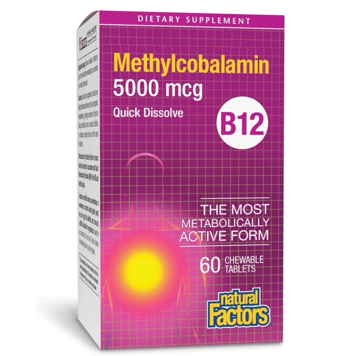 Natural Factors B12 Methylcobalamin 5000 mcg 60st