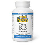 Natural Factors Vitamin K2 100 mcg 60vc