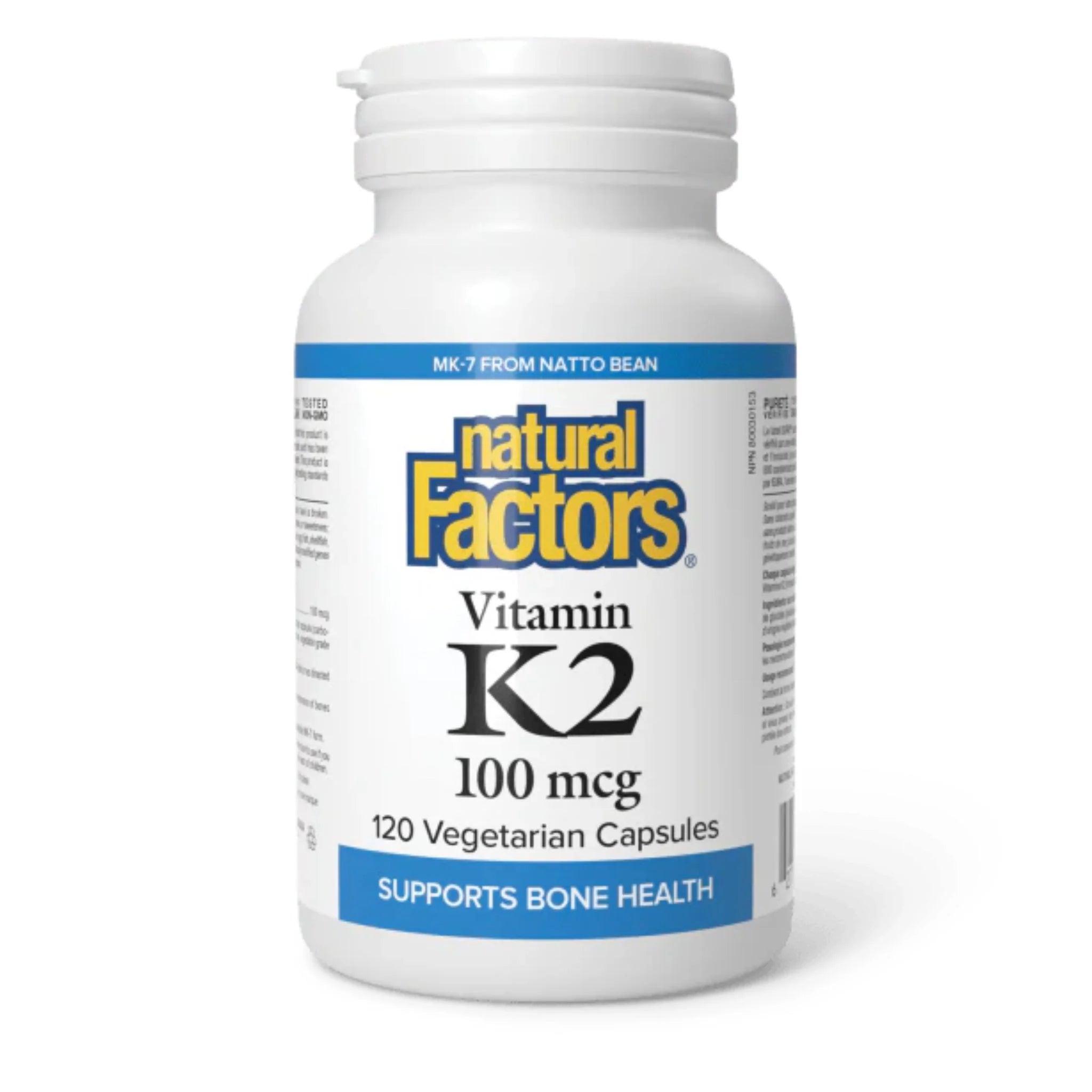 Natural Factors Vitamin K2 100 mcg 120vc - Nature's Source Inc