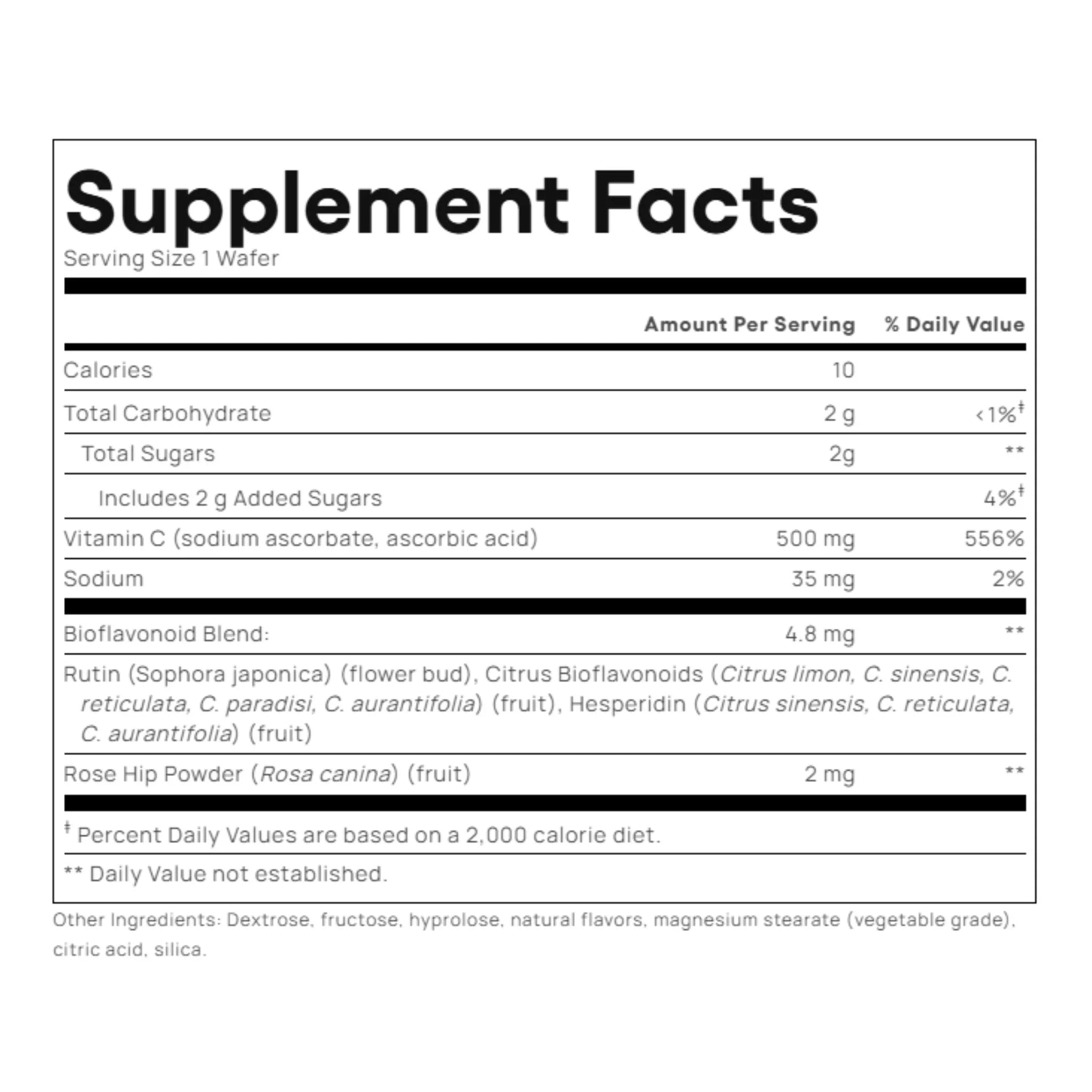 Natural Factors Vitamin C 500mg Peach, Passionfruit & Mango 180 Chewable Wafers