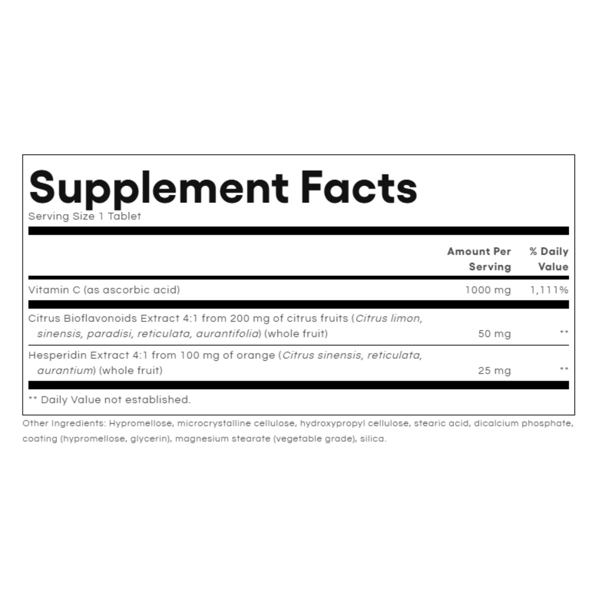 Natural Factors Vitamin C 1000mg Time Release 180t - Nature's Source Inc
