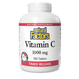 Natural Factors Vitamin C 1000mg Time Release 180t - Nature's Source Inc