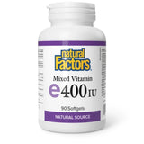 Natural Factors Mixed Vitamin E 400 IU 90sg