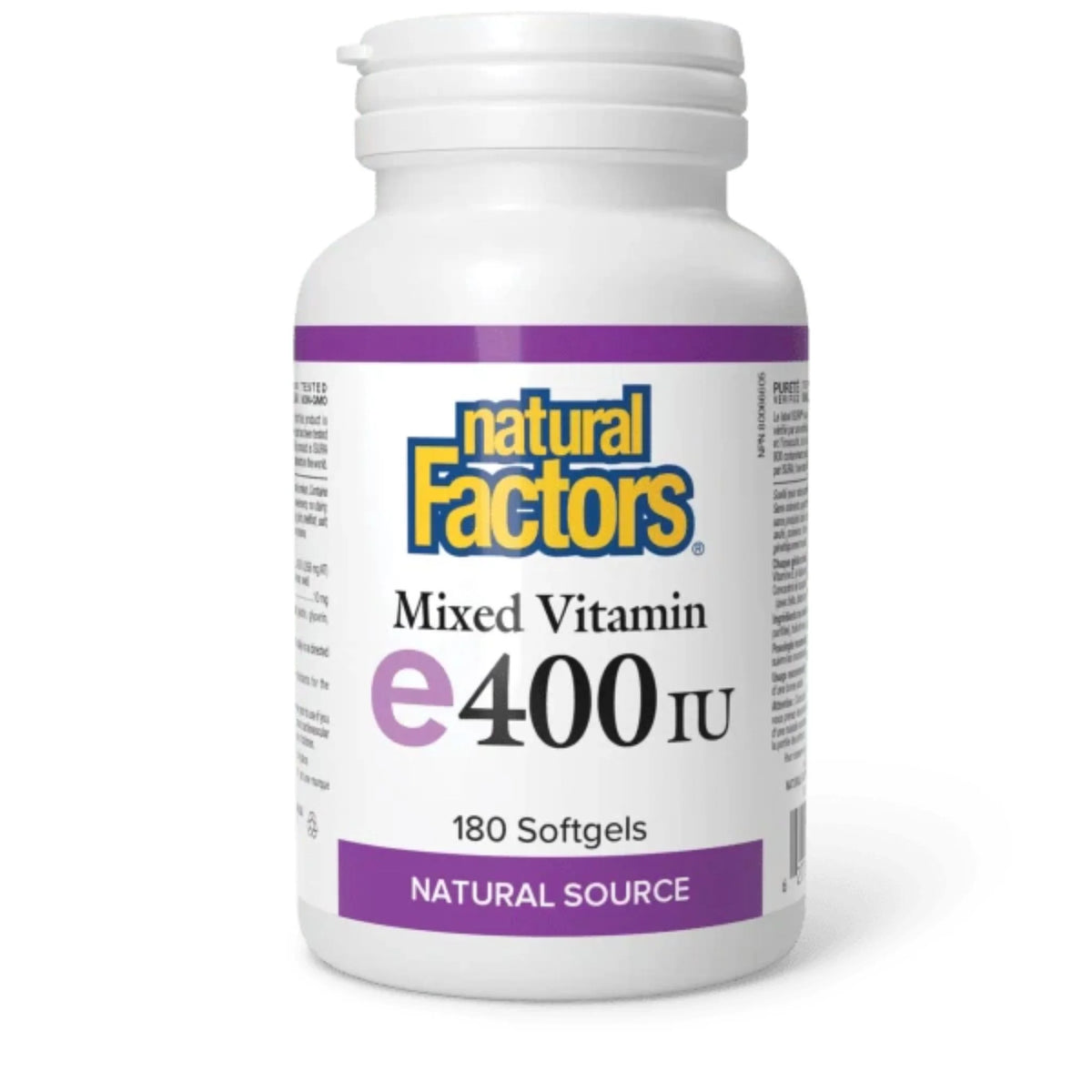 Natural Factors Mixed Vitamin E 400 IU 180sg