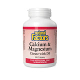 Natural Factors Calcium Magnesium Citrate D3+ 90t