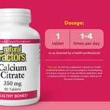 Natural Factors Calcium Factor+ Citrate 350 mg 90t