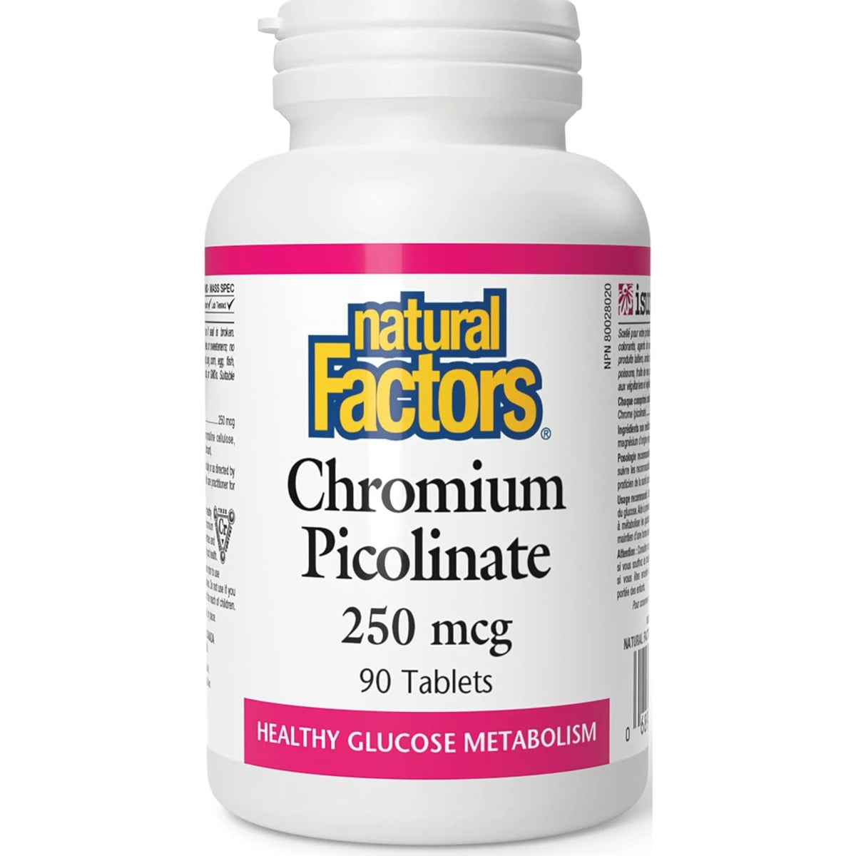 Natural Factors Chromium Picolinate 250mg 90 Tablets