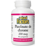 Natural Factors Chromium Picolinate 250mg 90 Tablets