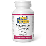 Natural Factors Magnesium Citrate 150mg 90 Capsules