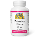 Natural Factors Potassium Citrate 99 mg 90t