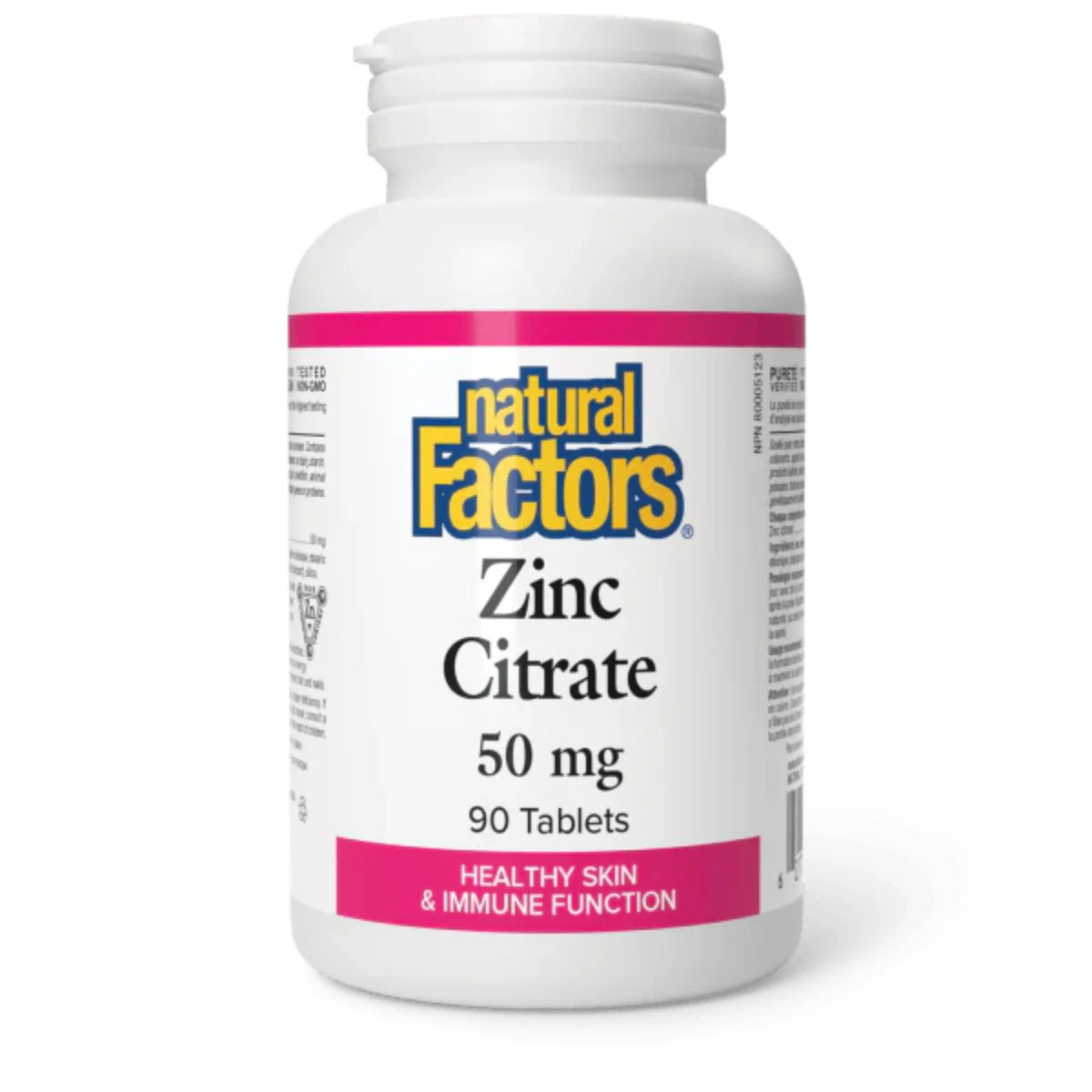 Natural Factors Zinc Citrate 50 mg 90t