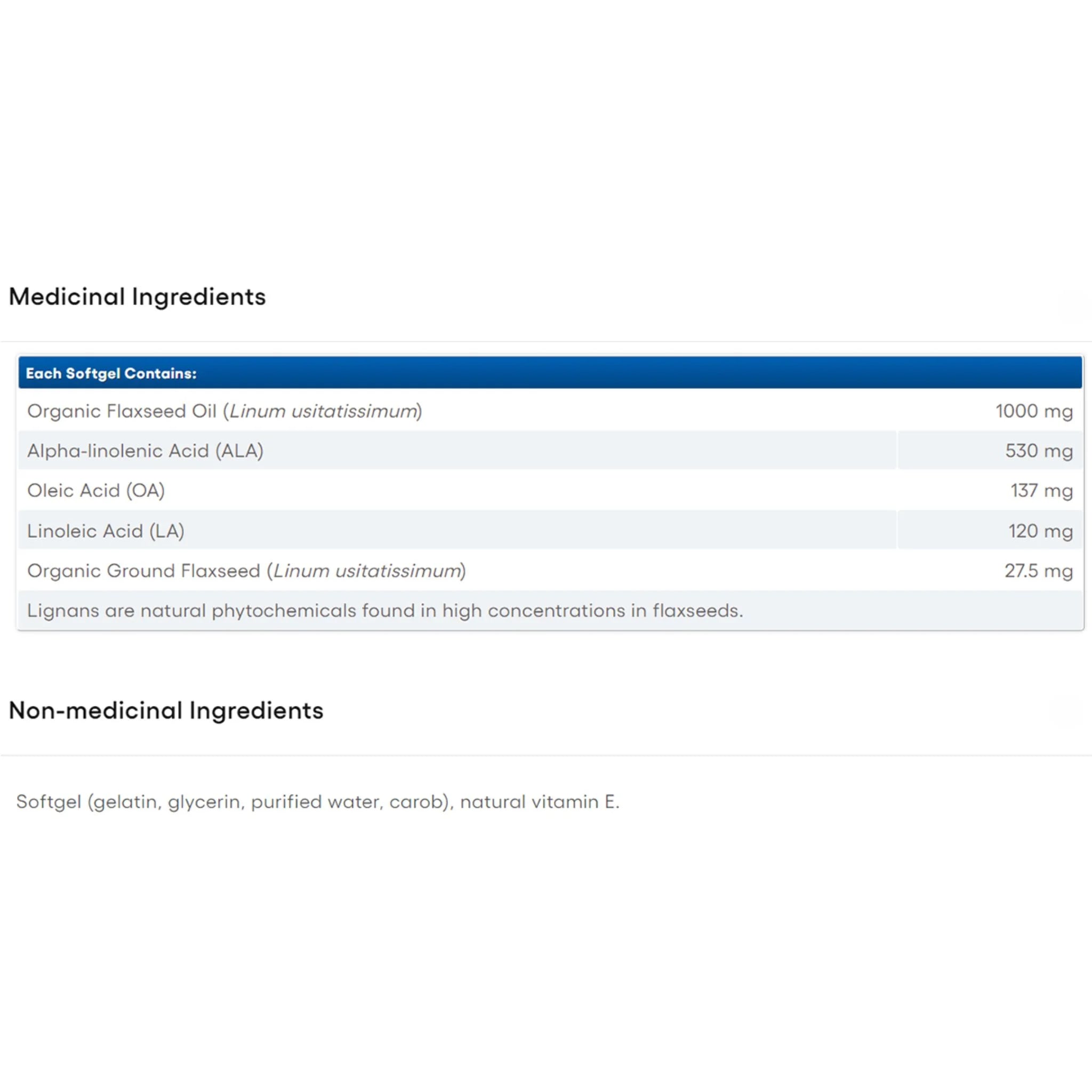 Natural Factors Flaxseed Oil 90 Softgels