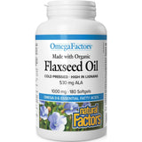 Natural Factors Flaxseed Oil 180 Softgels