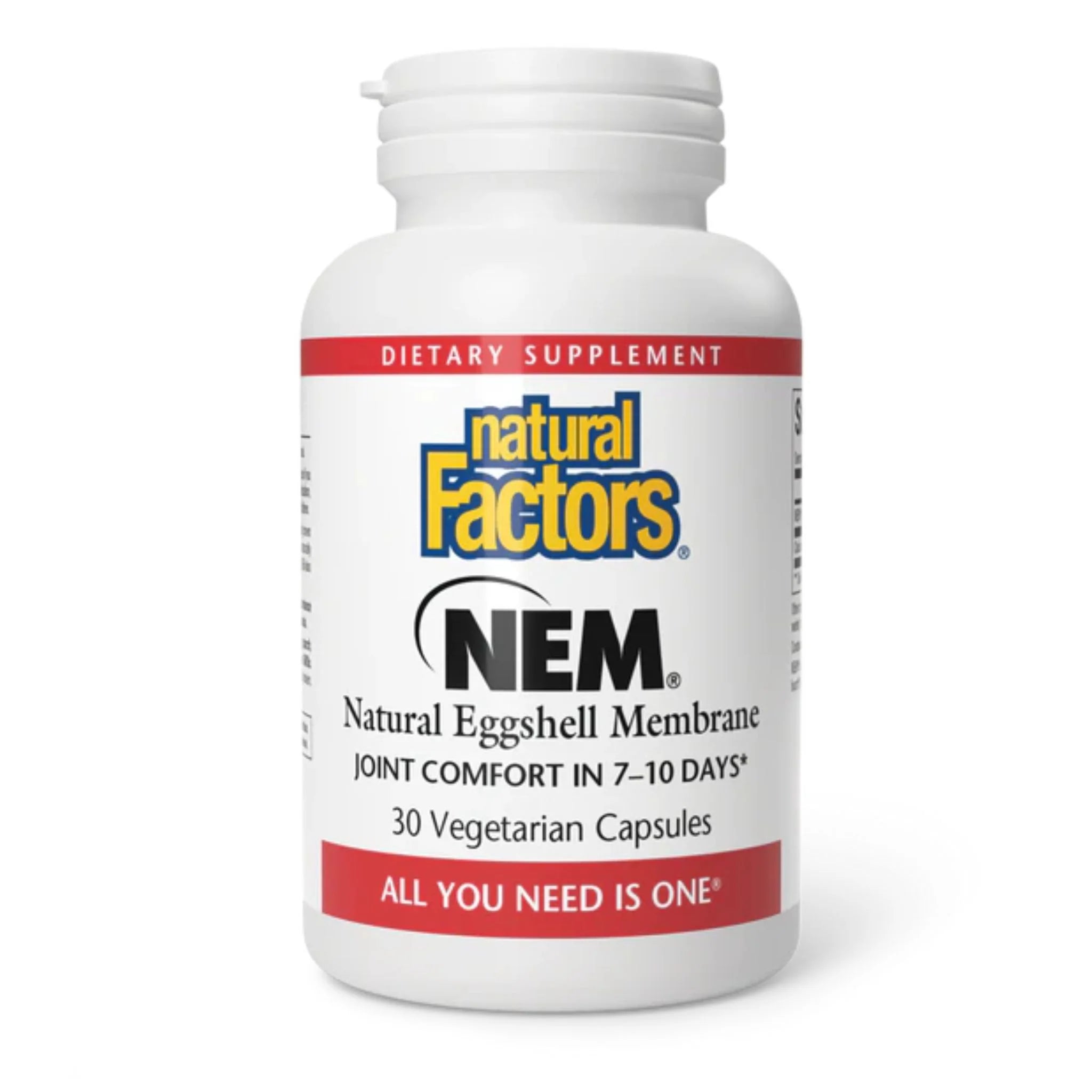 Natural Factors NEM Eggshell Membrane 500 mg 60c - Nature's Source Inc