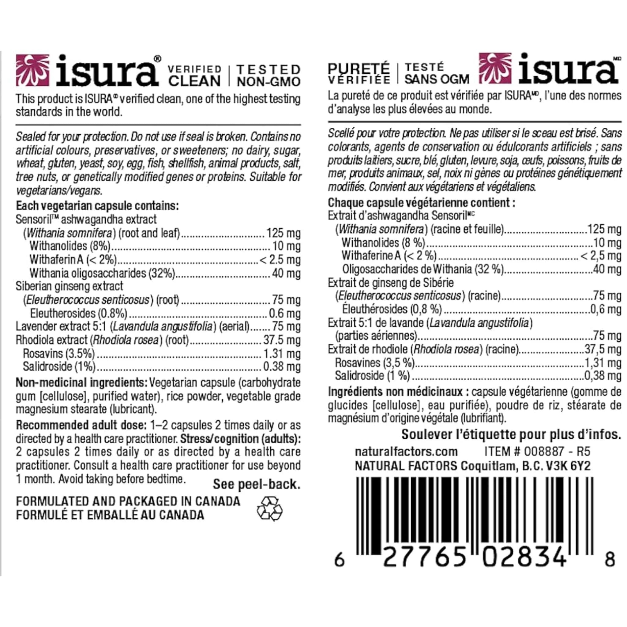 Natural Factors Serenity Formula 60vc